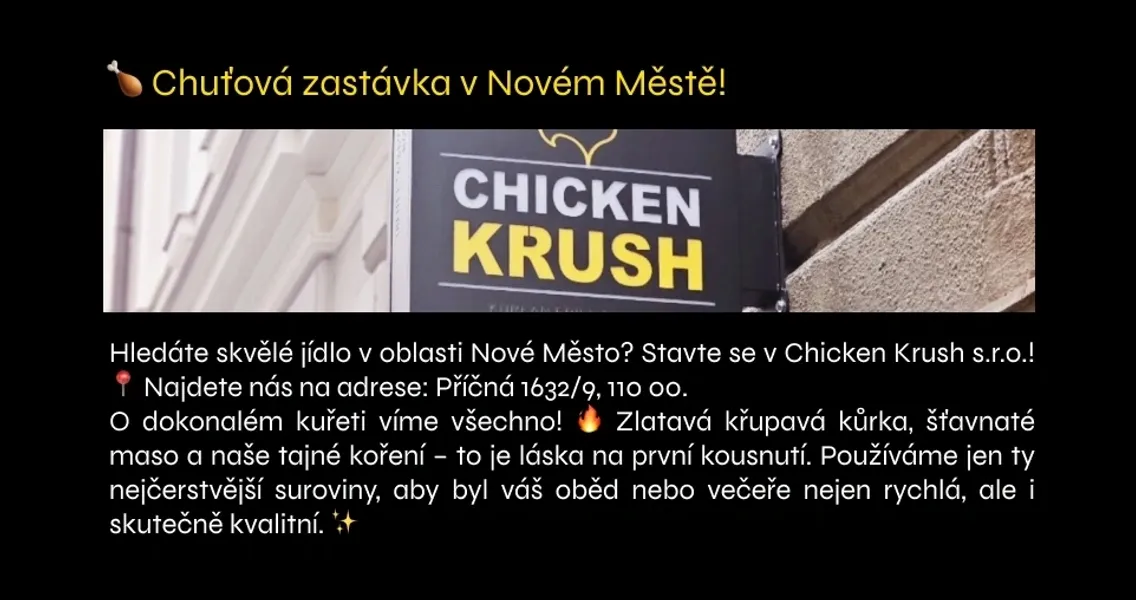 BookNoFees : Restaurant – Chicken Krush – Prague – Chicken Krush, photo n° 1