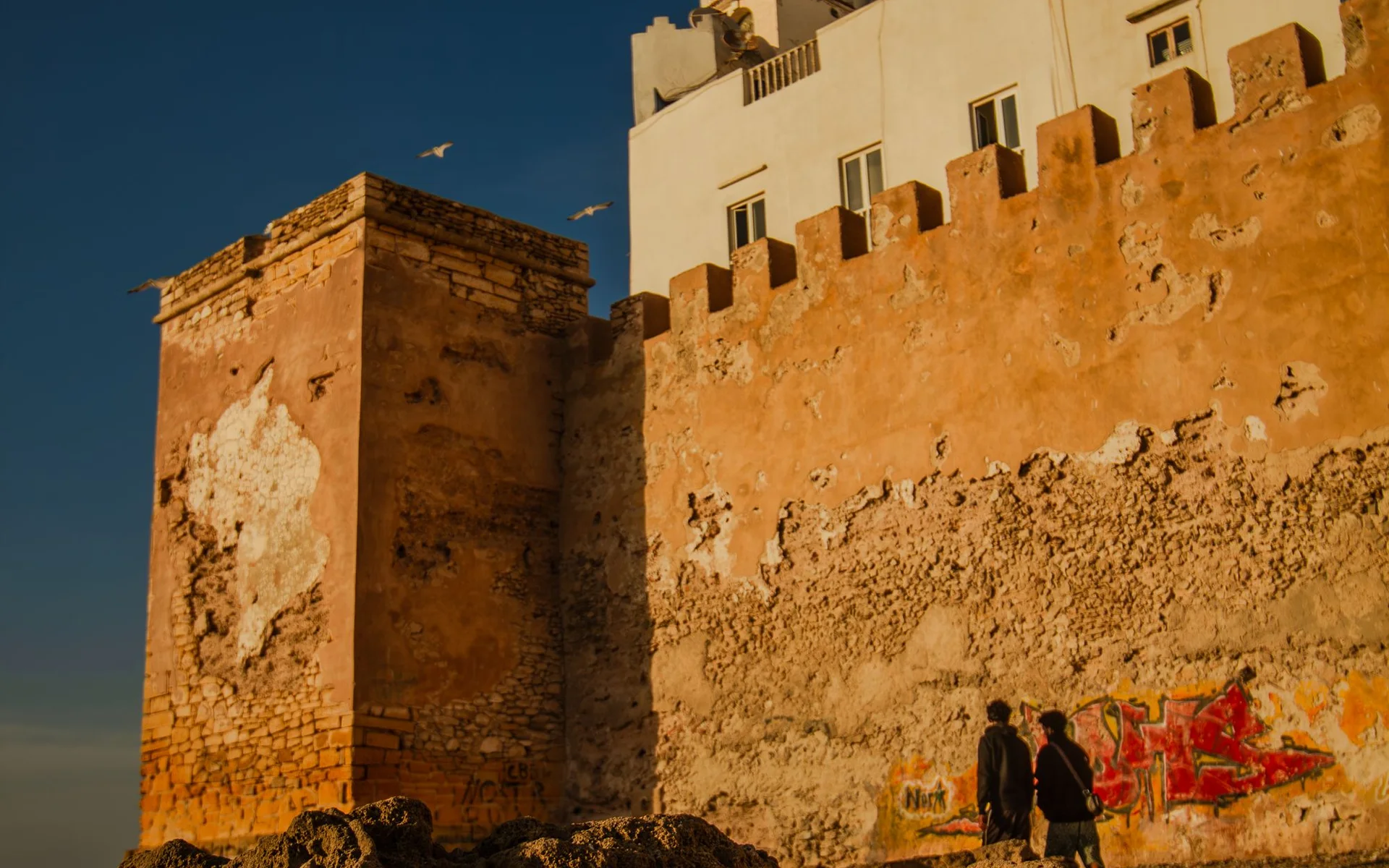 Murs et bâtiments historiques à Essaouira