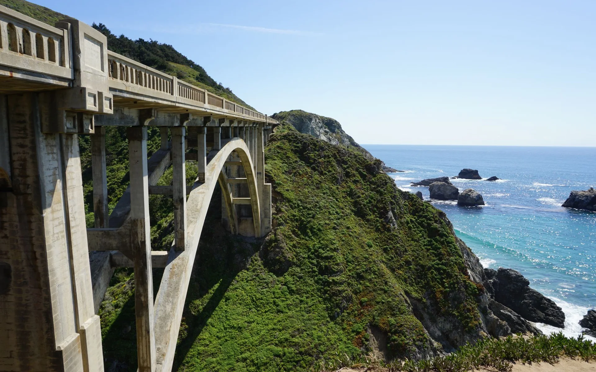 Le pont de Bixby Creek, sur la côte pacifique californienne